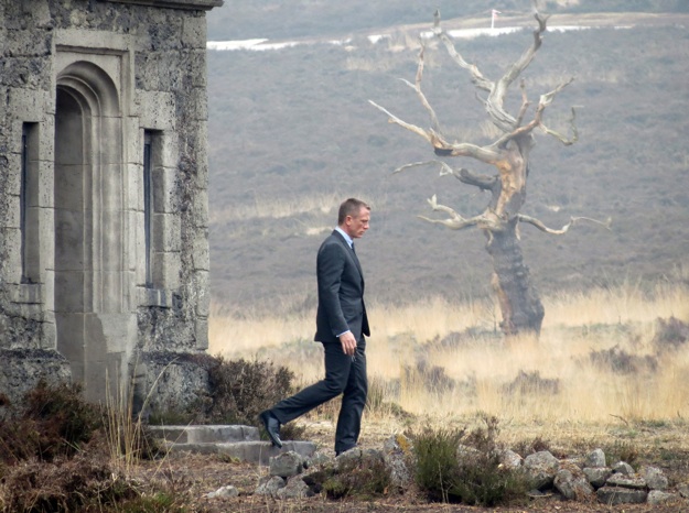 Daniel Craig On Set Of "Skyfall"